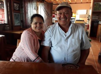 Don Francisco y Doña Nelly hicieron el proyecto para Darle un uso al Agua de lluvia, en Cartago Costa Rica